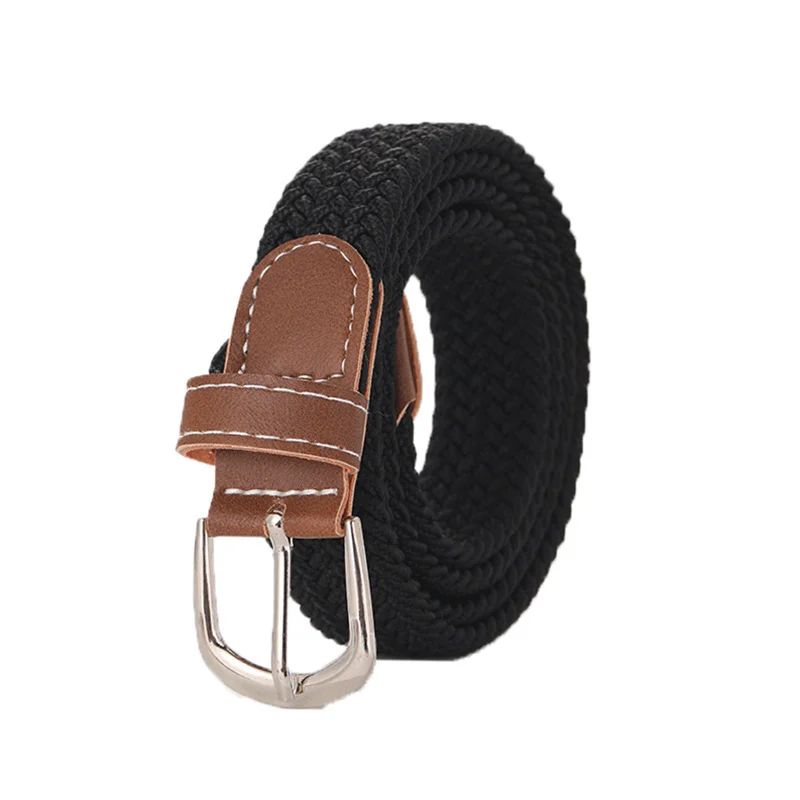 Stretchy Seamless Woven Denim Canvas Belt — image 17