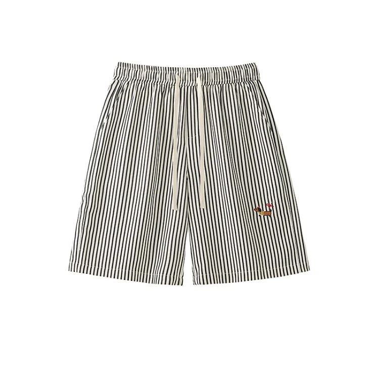 Striped Dachshund Casual Shorts For Men — image 1
