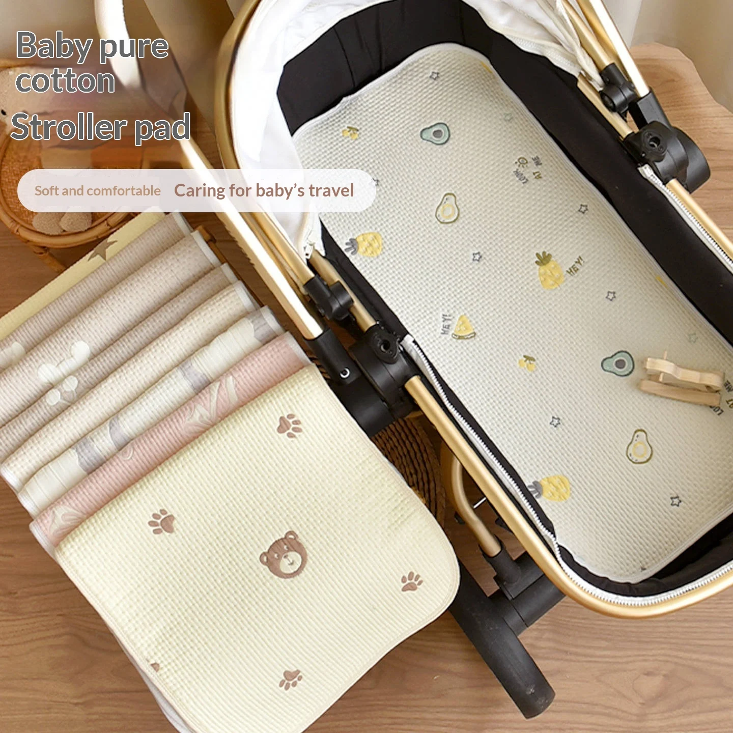Stroller Cotton Cradle Pad For All Four Seasons — image 7