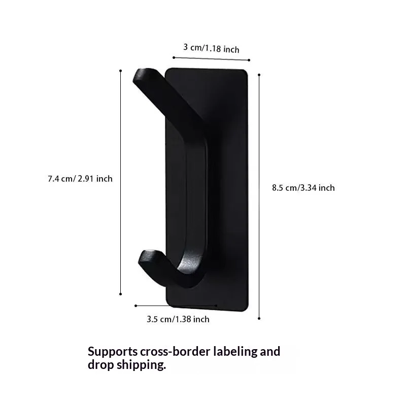 Strong Stainless Steel Adhesive Bathroom Hook Nail-free — image 2