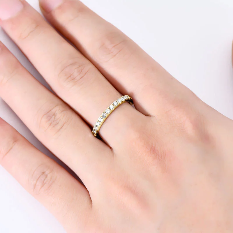 Stylish And Sophisticated Starry Moissanite Ring — image 6
