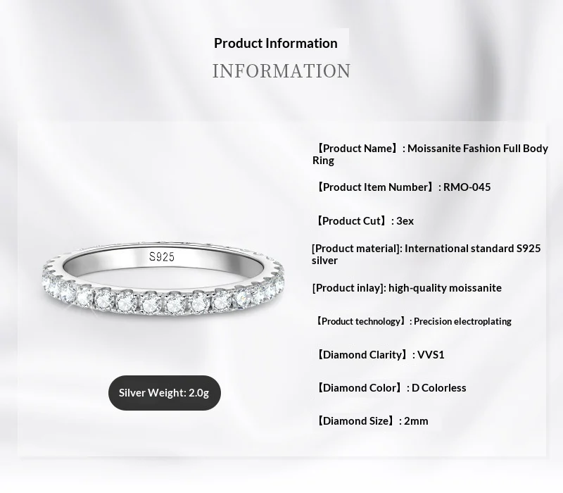Stylish And Sophisticated Starry Moissanite Ring — image 5