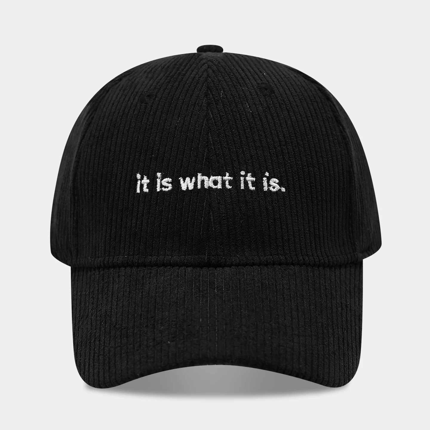 Stylish Letter-print Corduroy Baseball Cap For Couples — variant image