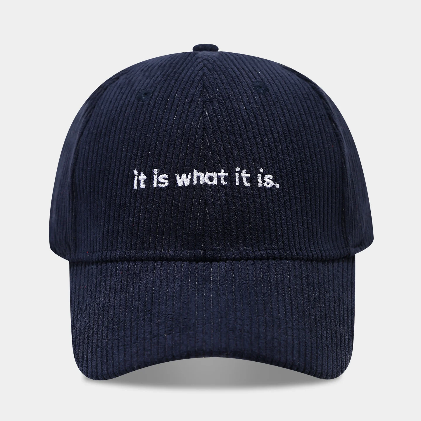 Stylish Letter-print Corduroy Baseball Cap For Couples — variant image