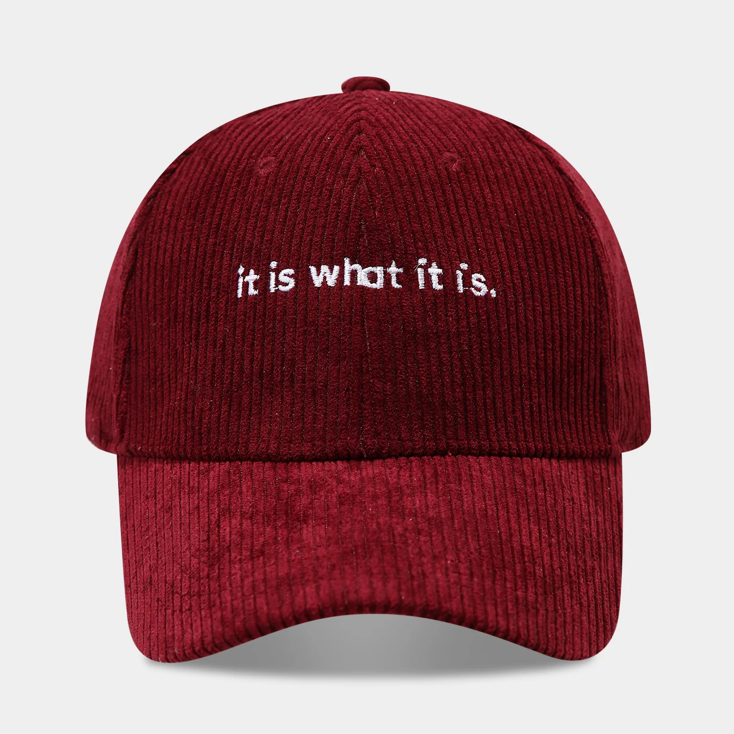 Stylish Letter-print Corduroy Baseball Cap For Couples — image 8