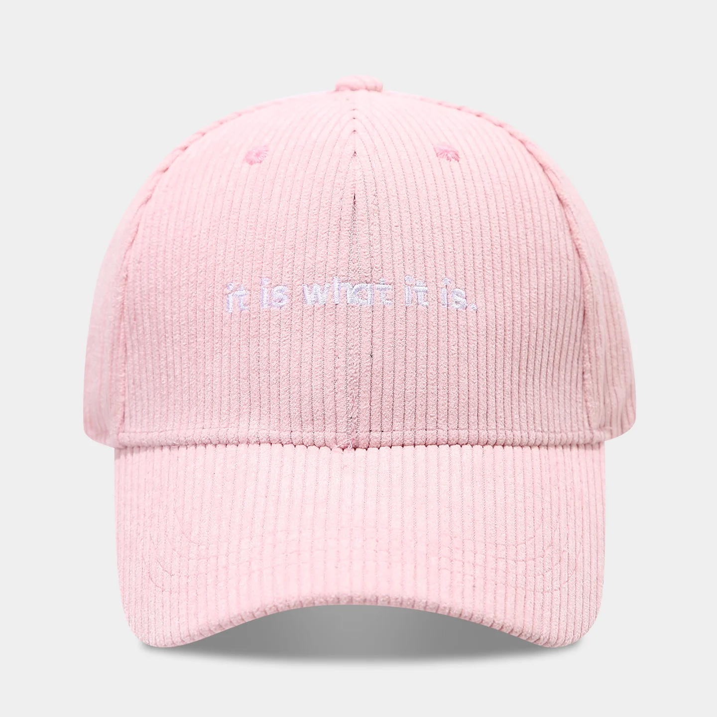 Stylish Letter-print Corduroy Baseball Cap For Couples — variant image