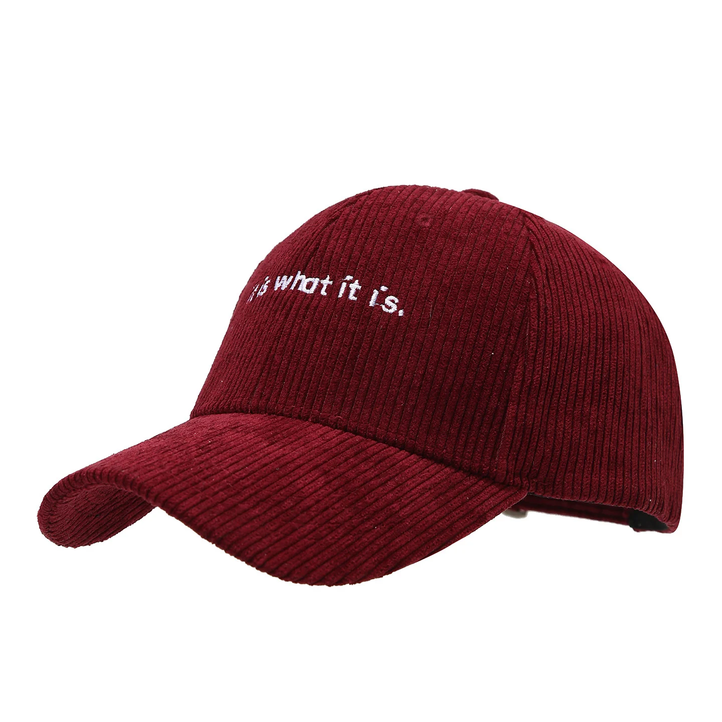 Stylish Letter-print Corduroy Baseball Cap For Couples — image 5