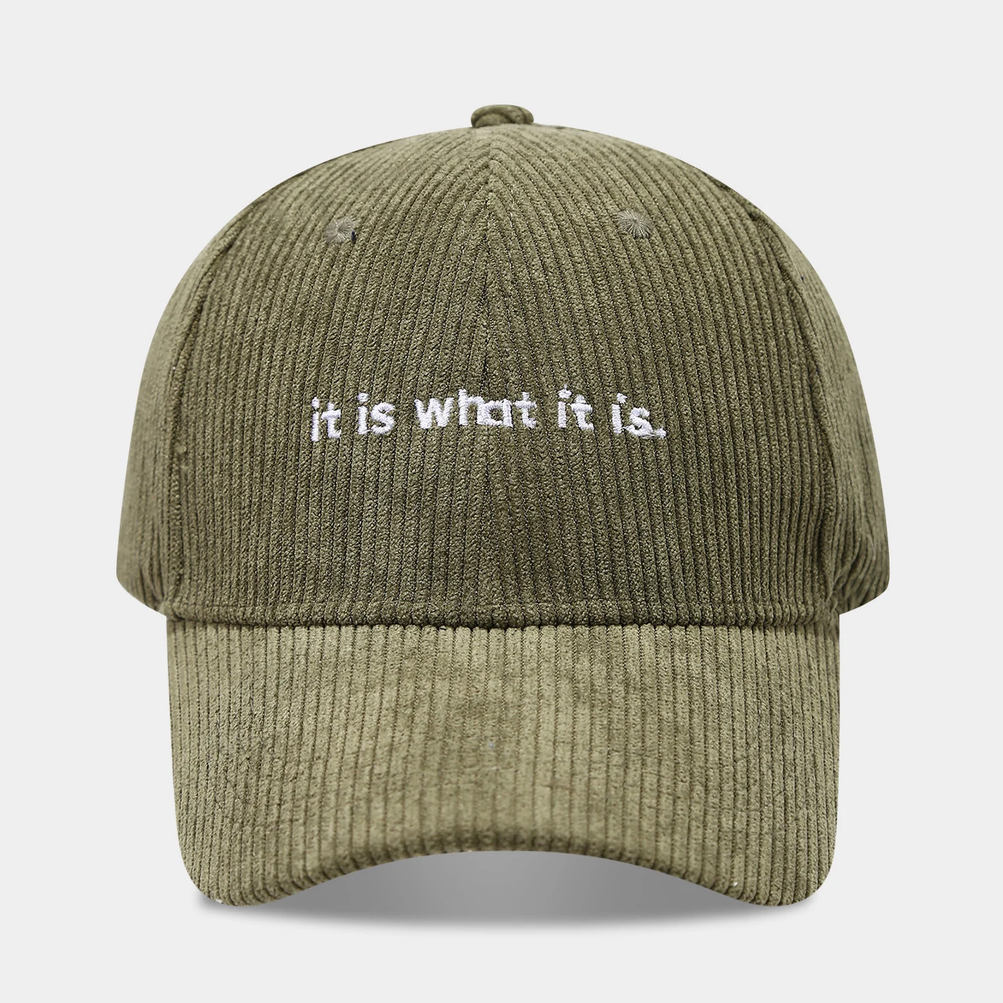 Stylish Letter-print Corduroy Baseball Cap For Couples — image 6