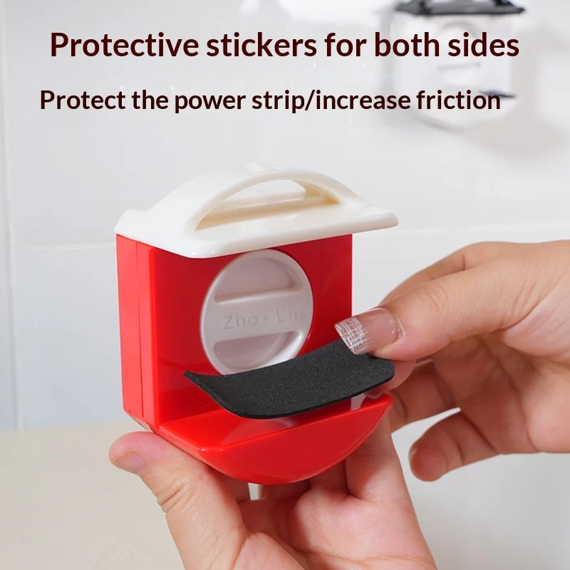 Suction-cup Power Strip Holder Wall-mounted Cable Organizer — image 7
