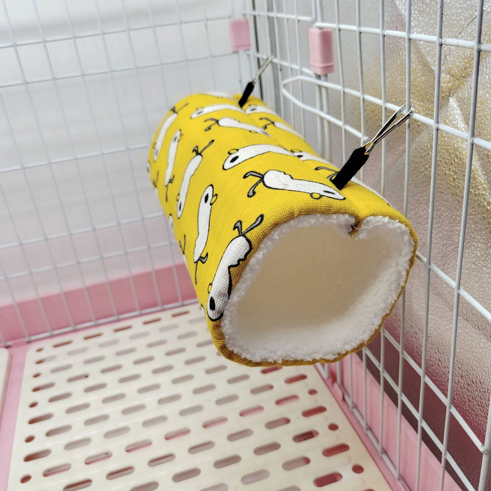 Sugar Glider Ferret Dutch Pig Flower Branch Mouse Guinea Super Soft Plush Tunnel Nest — image 6