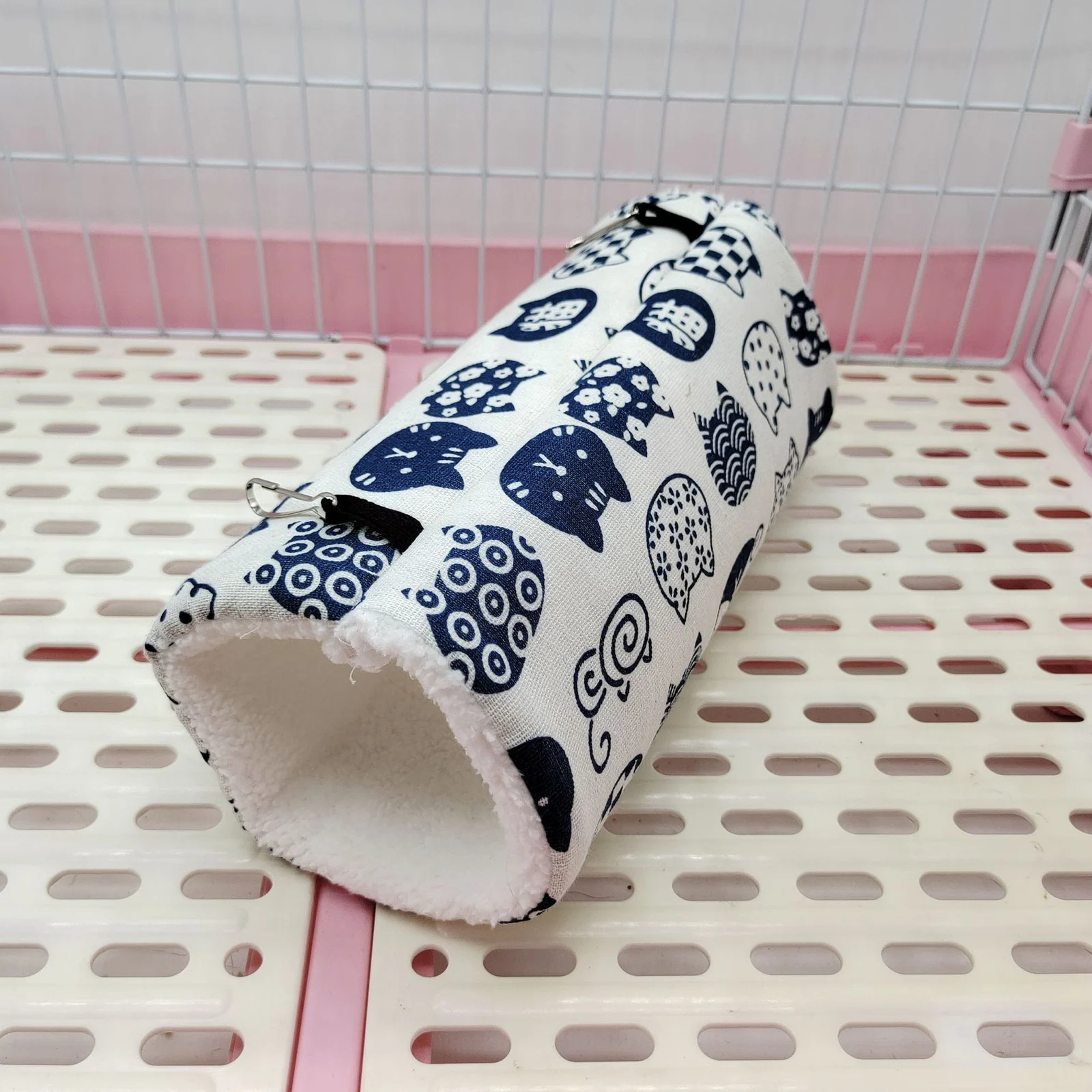 Sugar Glider Ferret Dutch Pig Flower Branch Mouse Guinea Super Soft Plush Tunnel Nest — image 2