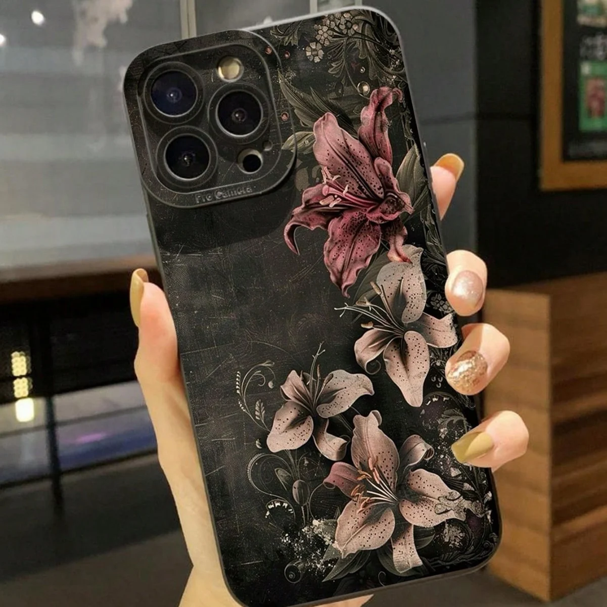Suitable For 17 Pro Phone Case 16 Pupil-eye Design 13 Personalized White Rose Flowers — image 2