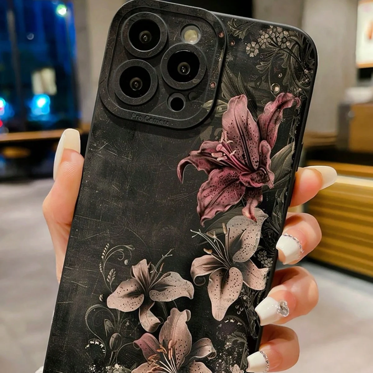 Suitable For 17 Pro Phone Case 16 Pupil-eye Design 13 Personalized White Rose Flowers — image 5