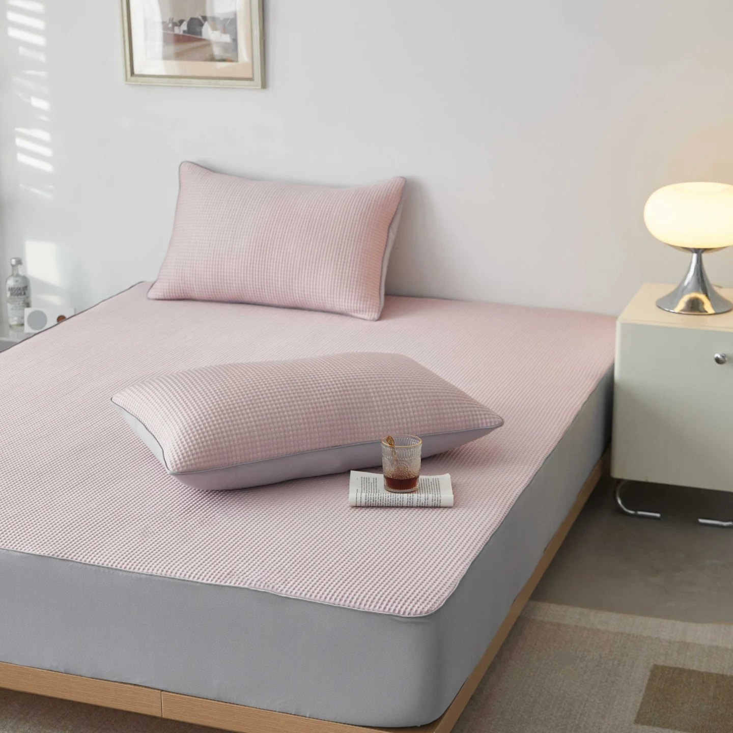 Summer Ice Silk Cooling Mat Pillowcase Set — variant image