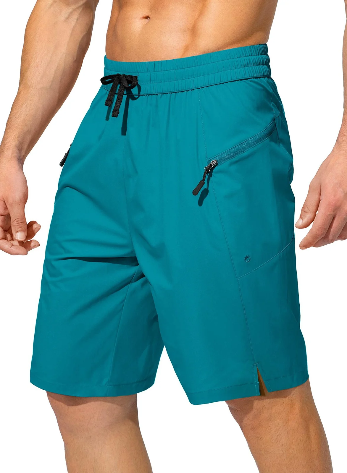 Summer Men's Beach Shorts Quick-drying Pocket Drawstring Loose Outdoor Leisure Fitness — image 7