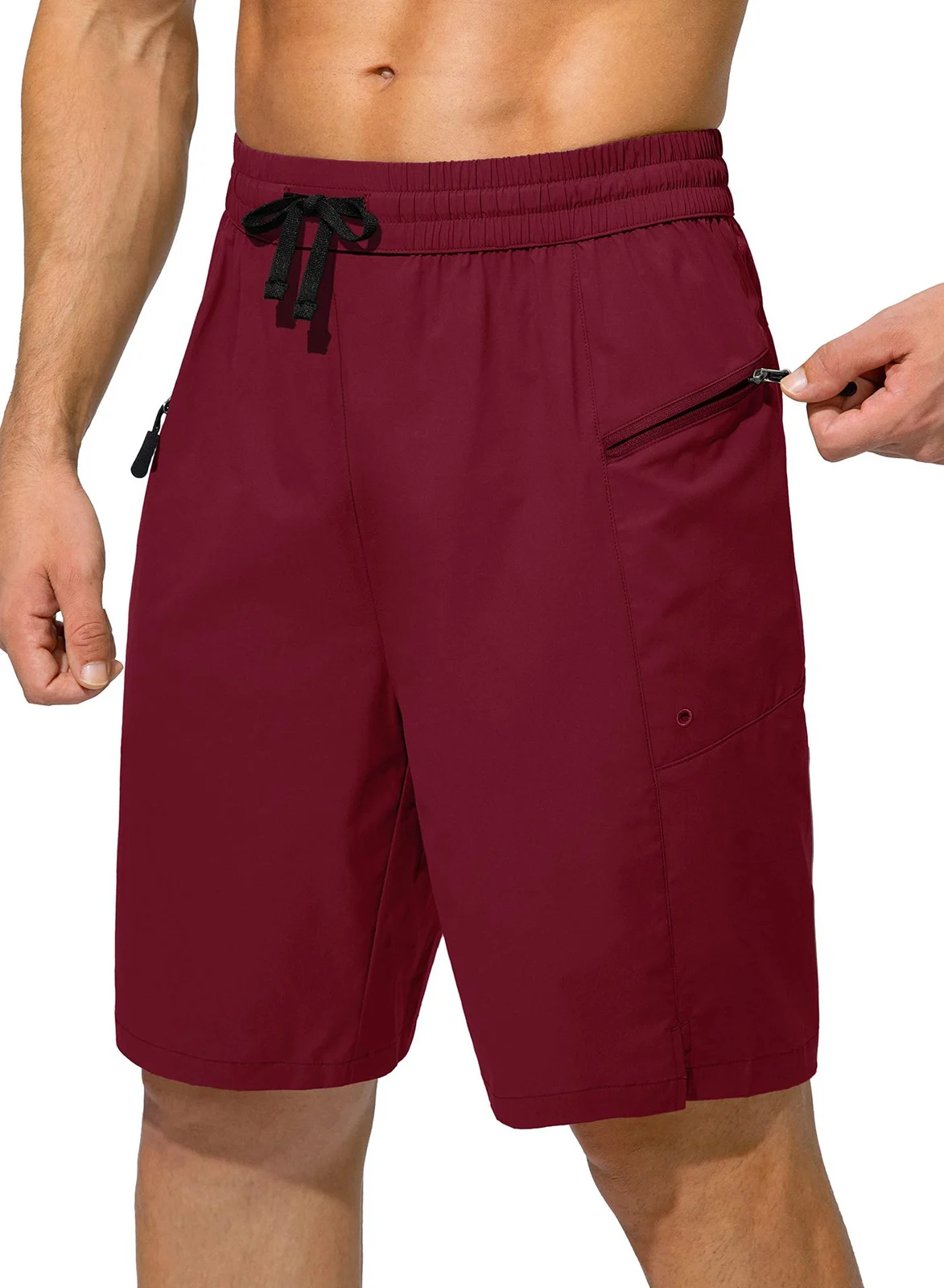 Summer Men's Beach Shorts Quick-drying Pocket Drawstring Loose Outdoor Leisure Fitness — image 2