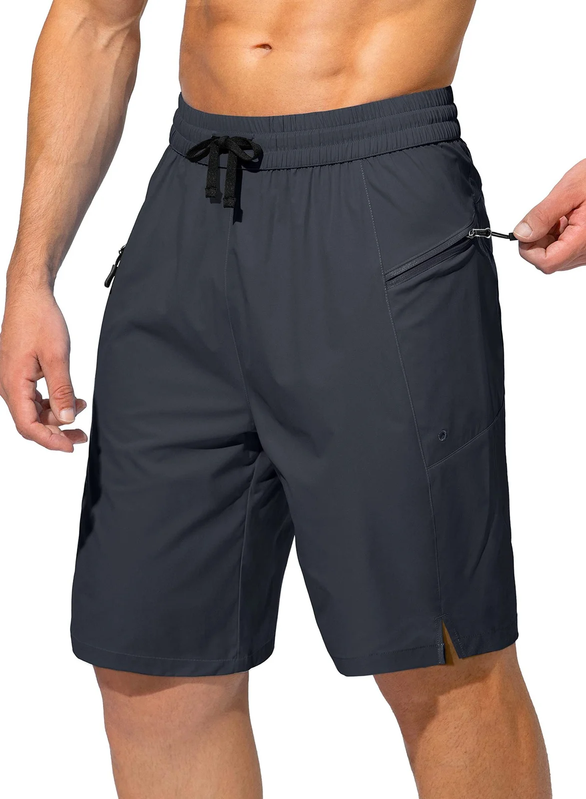 Summer Men's Beach Shorts Quick-drying Pocket Drawstring Loose Outdoor Leisure Fitness — image 14