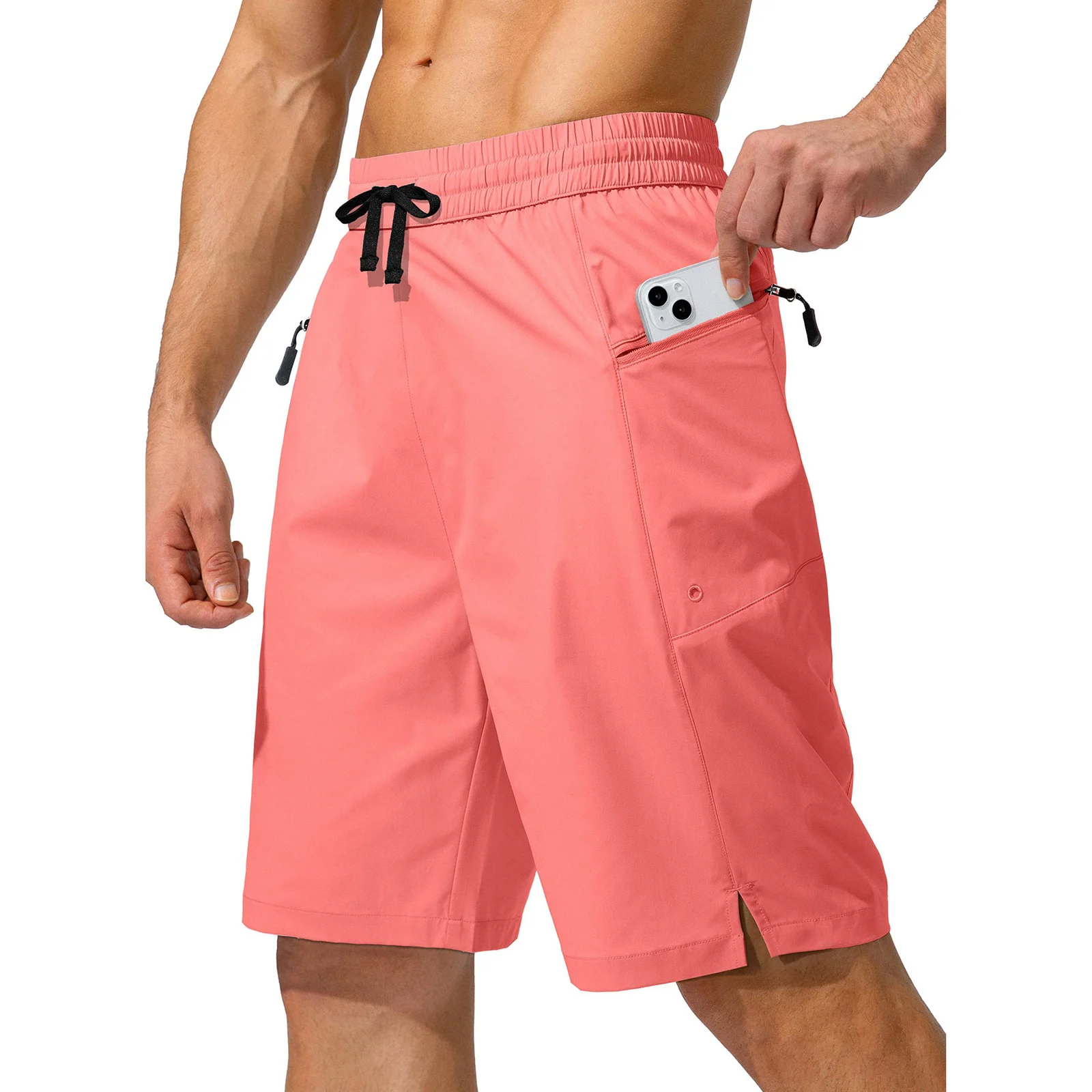 Summer Men's Beach Shorts Quick-drying Pocket Drawstring Loose Outdoor Leisure Fitness — image 11