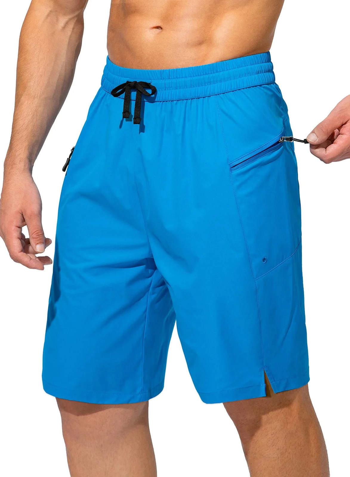 Summer Men's Beach Shorts Quick-drying Pocket Drawstring Loose Outdoor Leisure Fitness — image 9