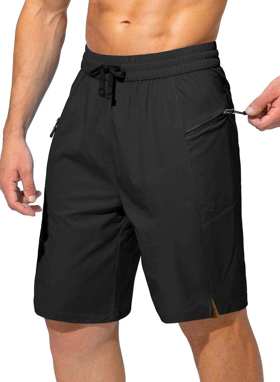 Summer Men's Beach Shorts Quick-drying Pocket Drawstring Loose Outdoor Leisure Fitness — image 5