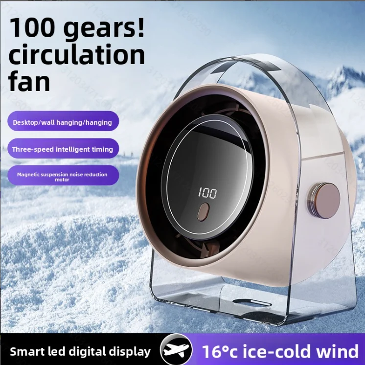 Summer New Circulating Fan, Multi-speed Adjustment, Wall & Desktop Dual Use, USB… — image 4