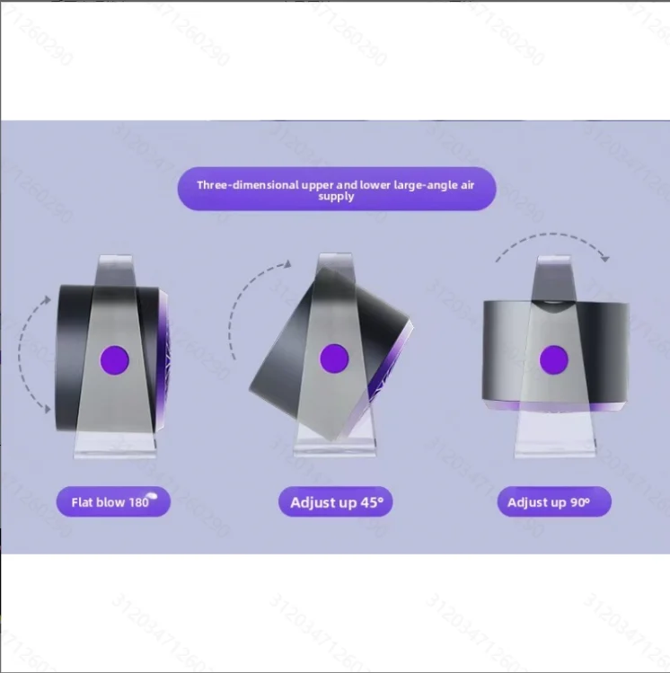 Summer New Circulating Fan, Multi-speed Adjustment, Wall & Desktop Dual Use, USB… — image 10