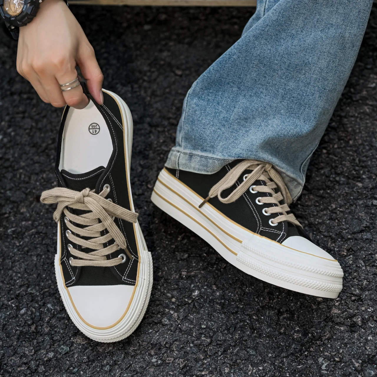 Summer New Men's Shoes, Unique Design Low-top Sneakers, Fashion Casual Skate Shoes For… — image 3