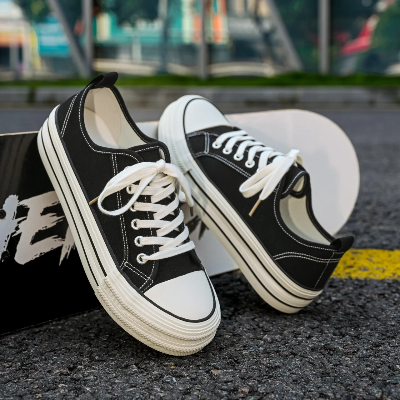 Summer New Men's Shoes, Unique Design Low-top Sneakers, Fashion Casual Skate Shoes For… — image 4
