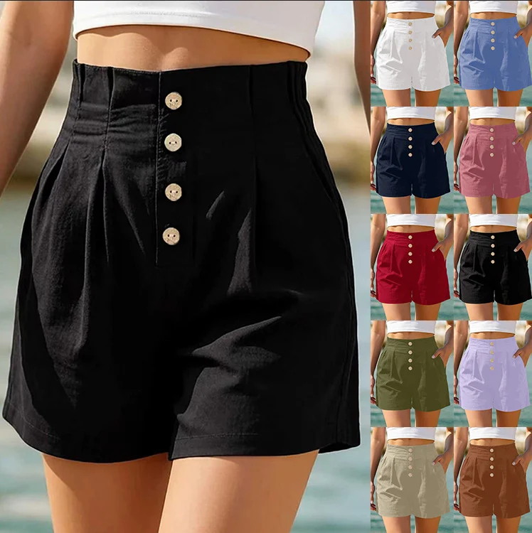 Summer New Women's Beach Casual Fashion Elegant Versatile Shorts For Women — image 3