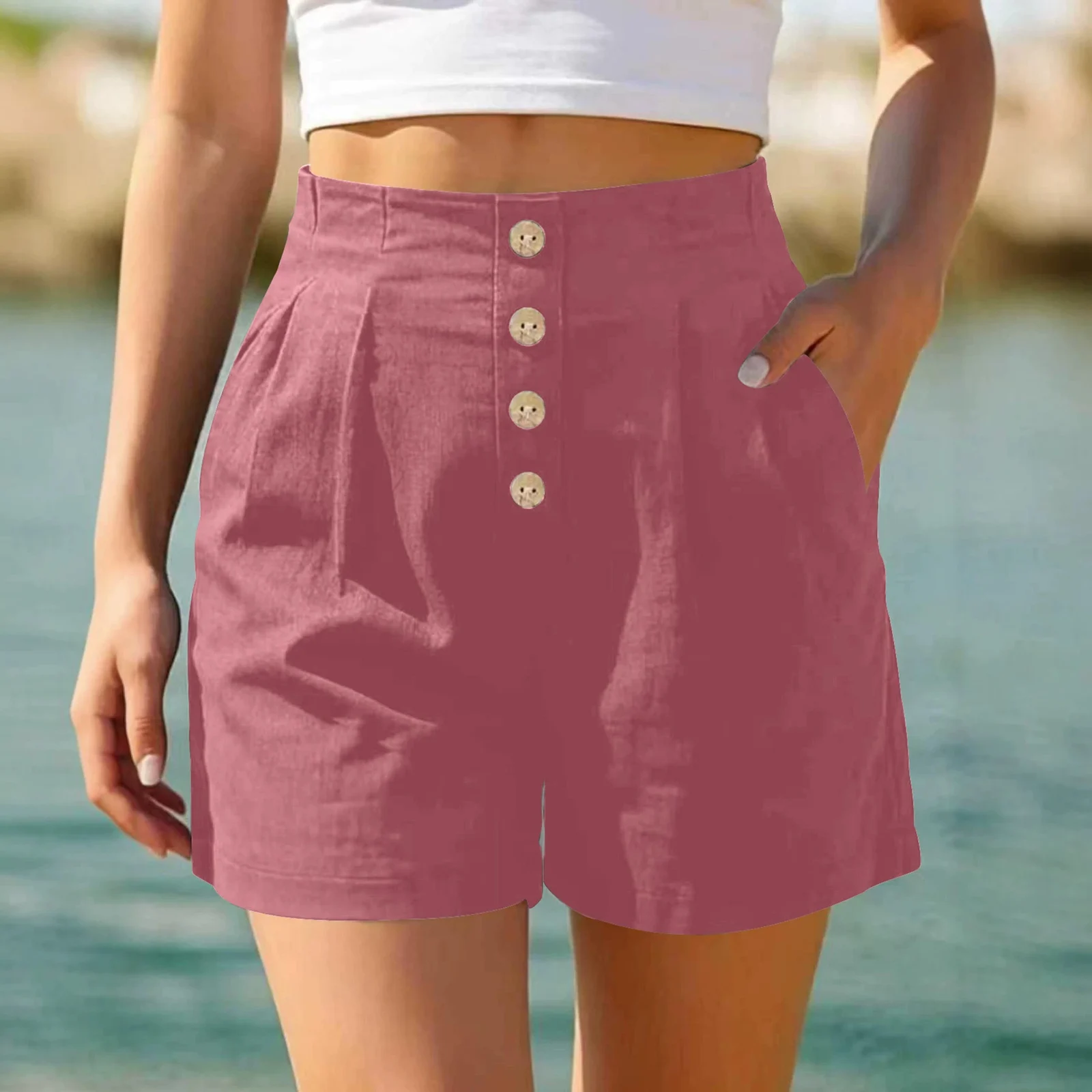 Summer New Women's Beach Casual Fashion Elegant Versatile Shorts For Women — image 8