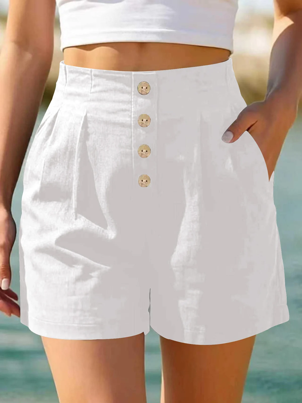 Summer New Women's Beach Casual Fashion Elegant Versatile Shorts For Women — image 9