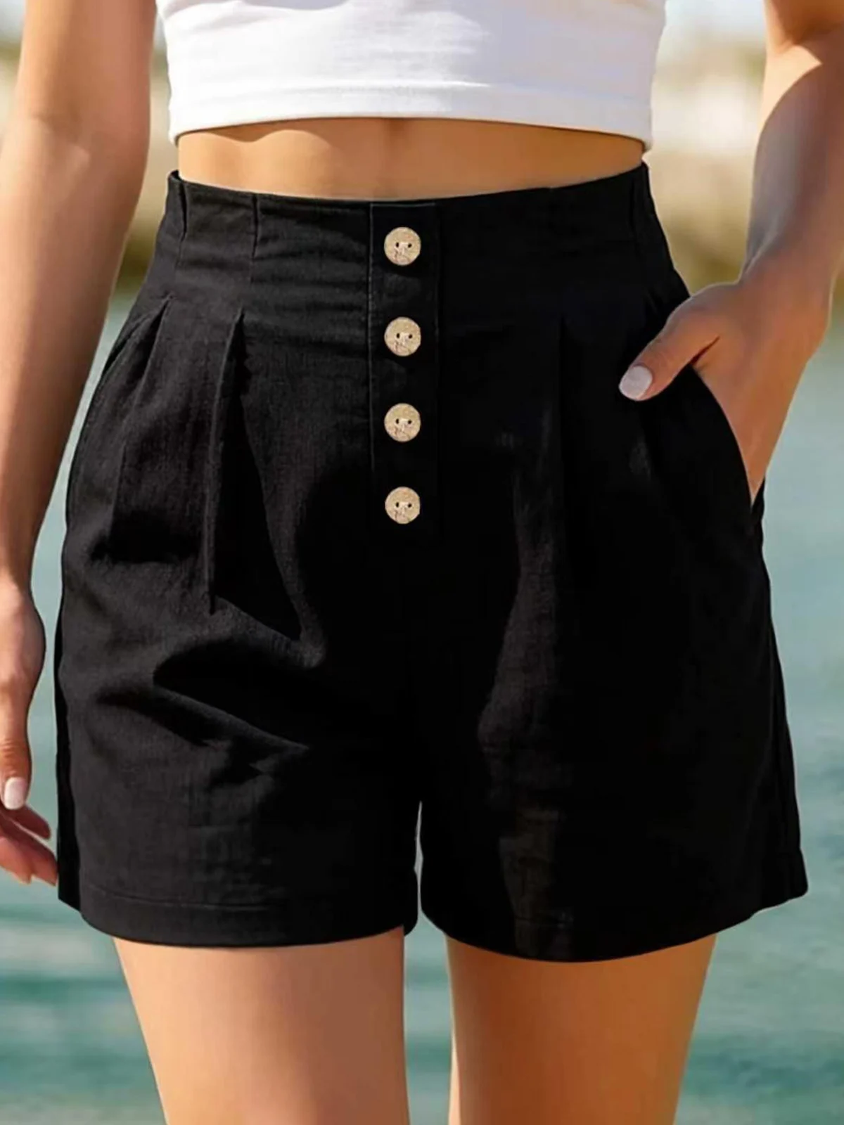 Summer New Women's Beach Casual Fashion Elegant Versatile Shorts For Women — image 10