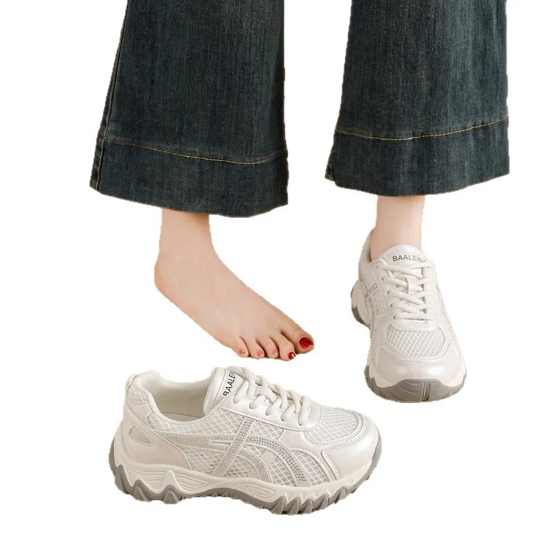 Summer New Women's Breathable Mesh Hiking Sneakers Hollowout, Lightweight Thick Sole,… — image 5