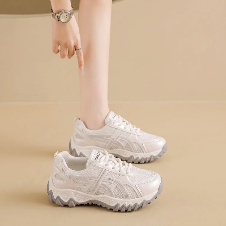 Summer New Women's Breathable Mesh Hiking Sneakers Hollowout, Lightweight Thick Sole,… — image 4