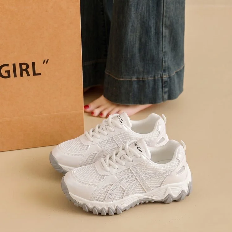 Summer New Women's Breathable Mesh Hiking Sneakers Hollowout, Lightweight Thick Sole,… — image 3