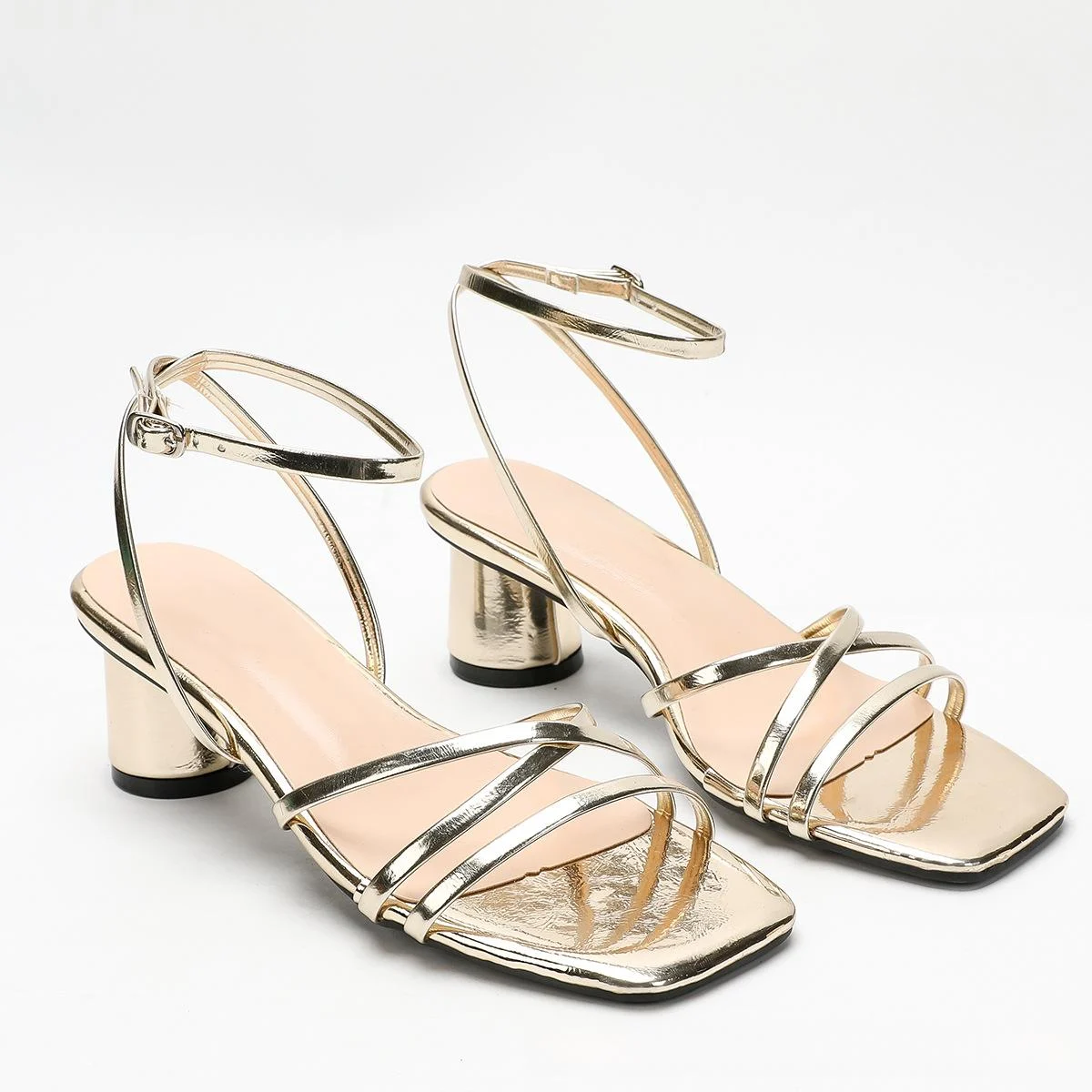 Summer New Womens Strappy Open-toe High Heels — image 4