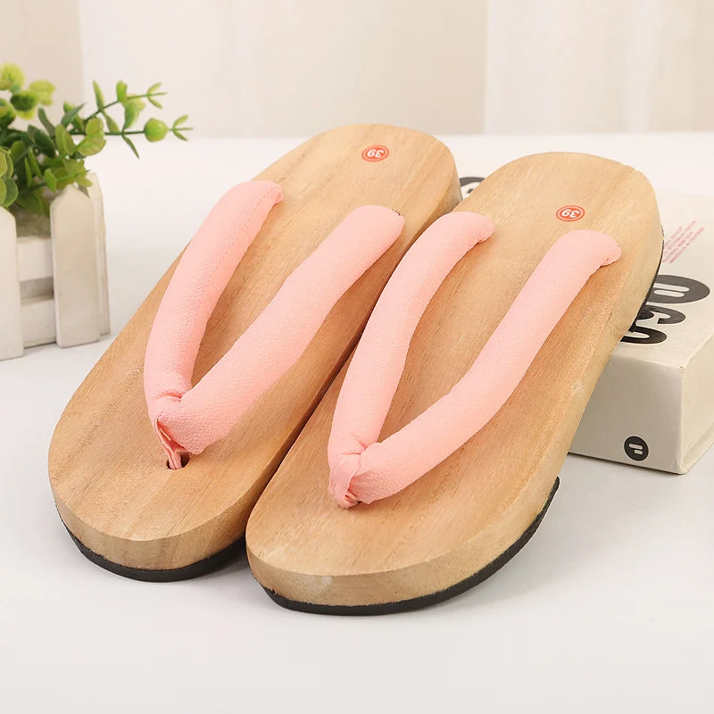 Summer Non-slip High-heel Thick-soled Wooden Clogs — image 4