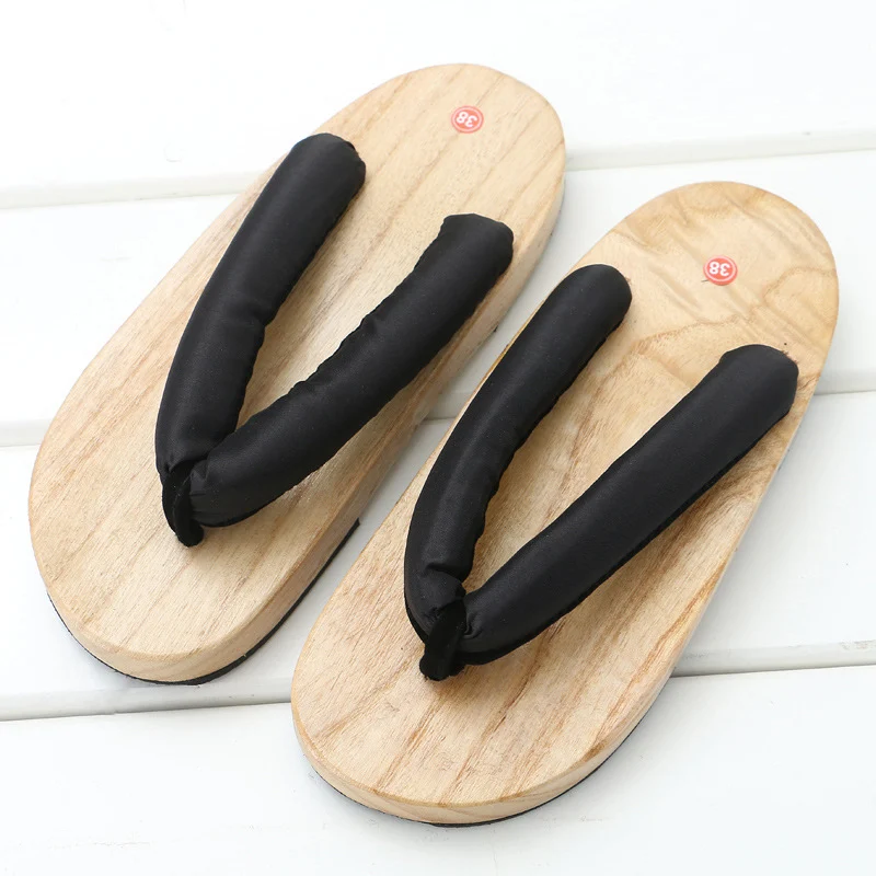 Summer Non-slip High-heel Thick-soled Wooden Clogs — image 3