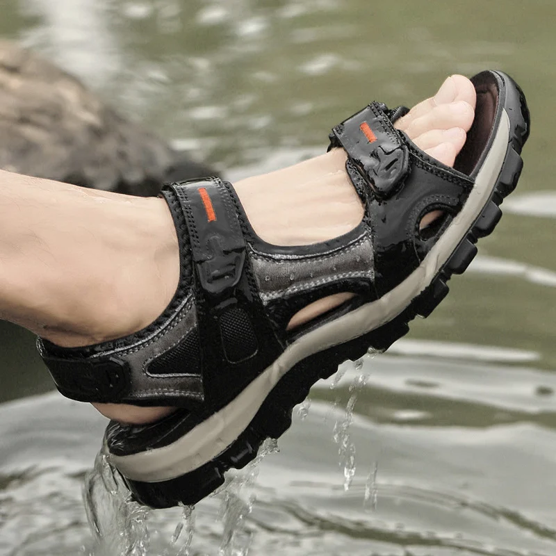 Summer Outdoor Sandals With Velcro Straps — image 5