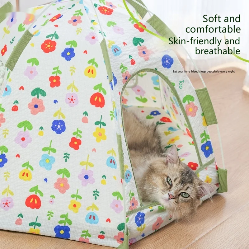 Summer Pet Tent For Cats And Dogs Breathable Heat-insulated Sun-protective — image 4