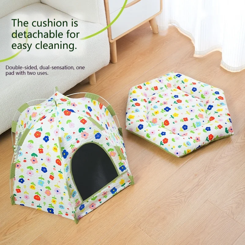 Summer Pet Tent For Cats And Dogs Breathable Heat-insulated Sun-protective — image 3