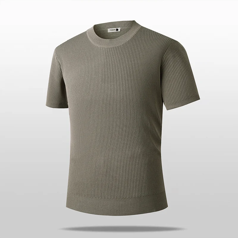 Summer Retro Solid-color Short-sleeve Top — image 3