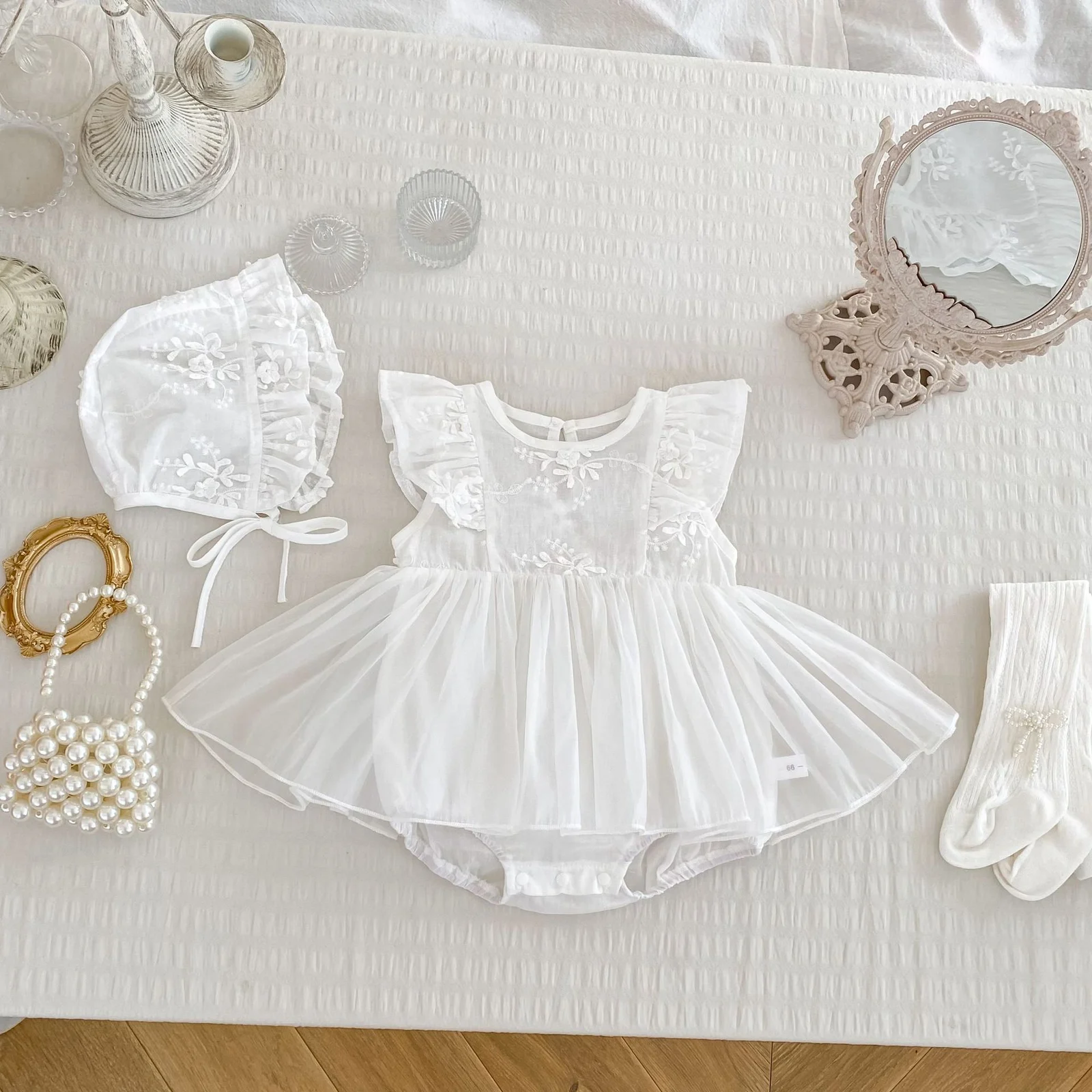 Summer Style Baby Mesh Bag Fart Dress Western-style Flower Princess For Women — image 3