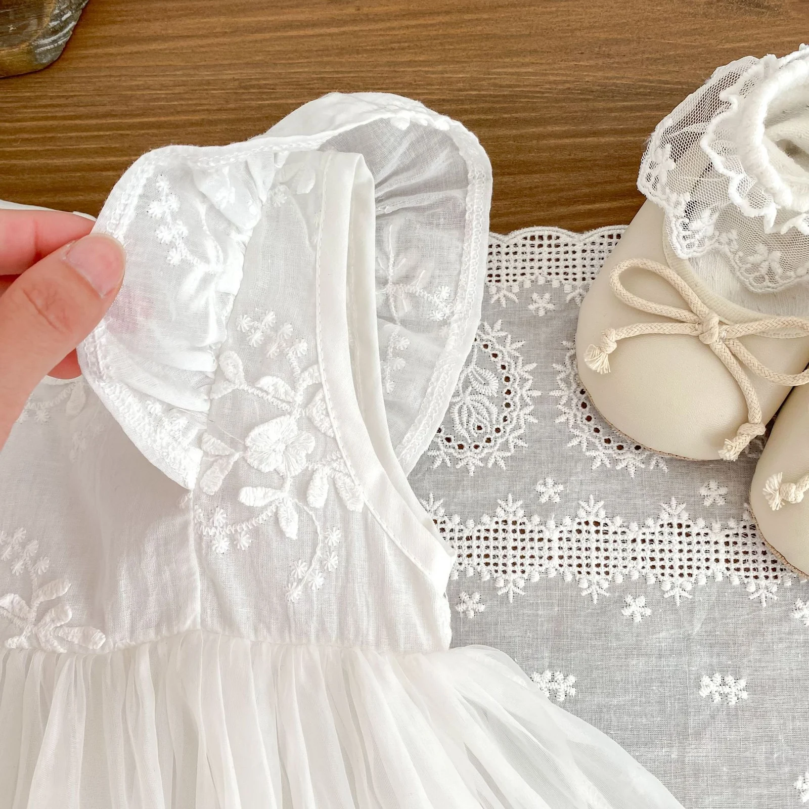 Summer Style Baby Mesh Bag Fart Dress Western-style Flower Princess For Women — image 6