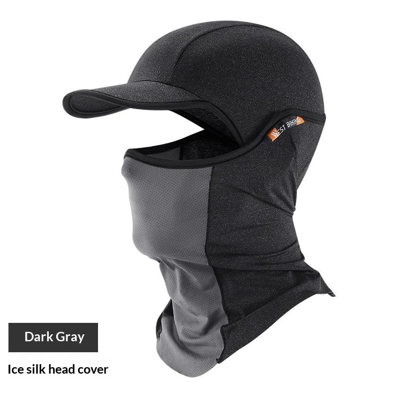 Sun-protective Breathable Ice-silk Headwear Windproof Face Mask For Sports — image 2