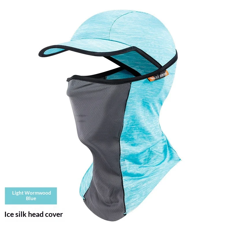 Sun-protective Breathable Ice-silk Headwear Windproof Face Mask For Sports — image 3