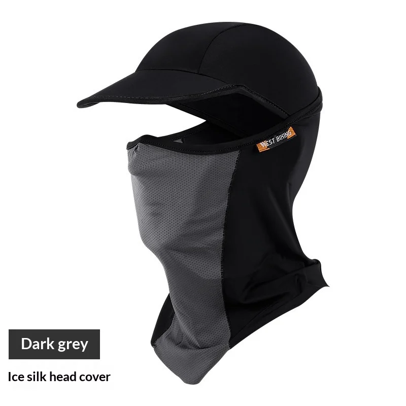 Sun-protective Breathable Ice-silk Headwear Windproof Face Mask For Sports — image 5