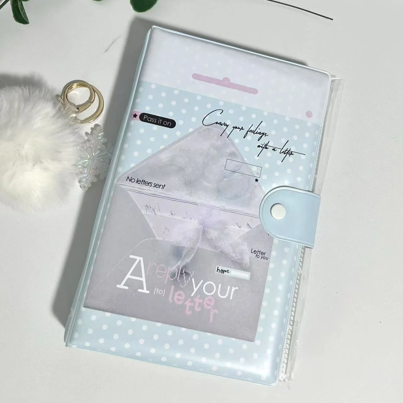 Supply Of Original Blue Polka-dot Card Storage Albums — image 4