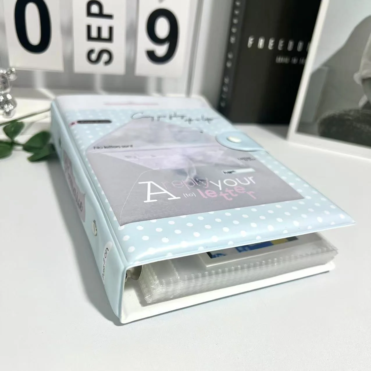 Supply Of Original Blue Polka-dot Card Storage Albums — image 7