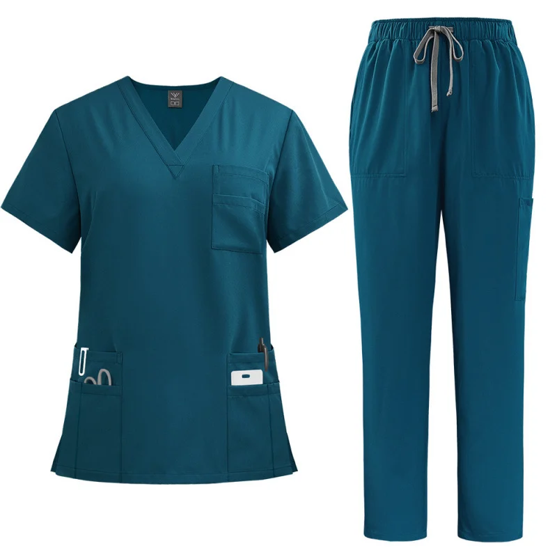 Surgical Straight-leg Pants With Digital Printing — image 2